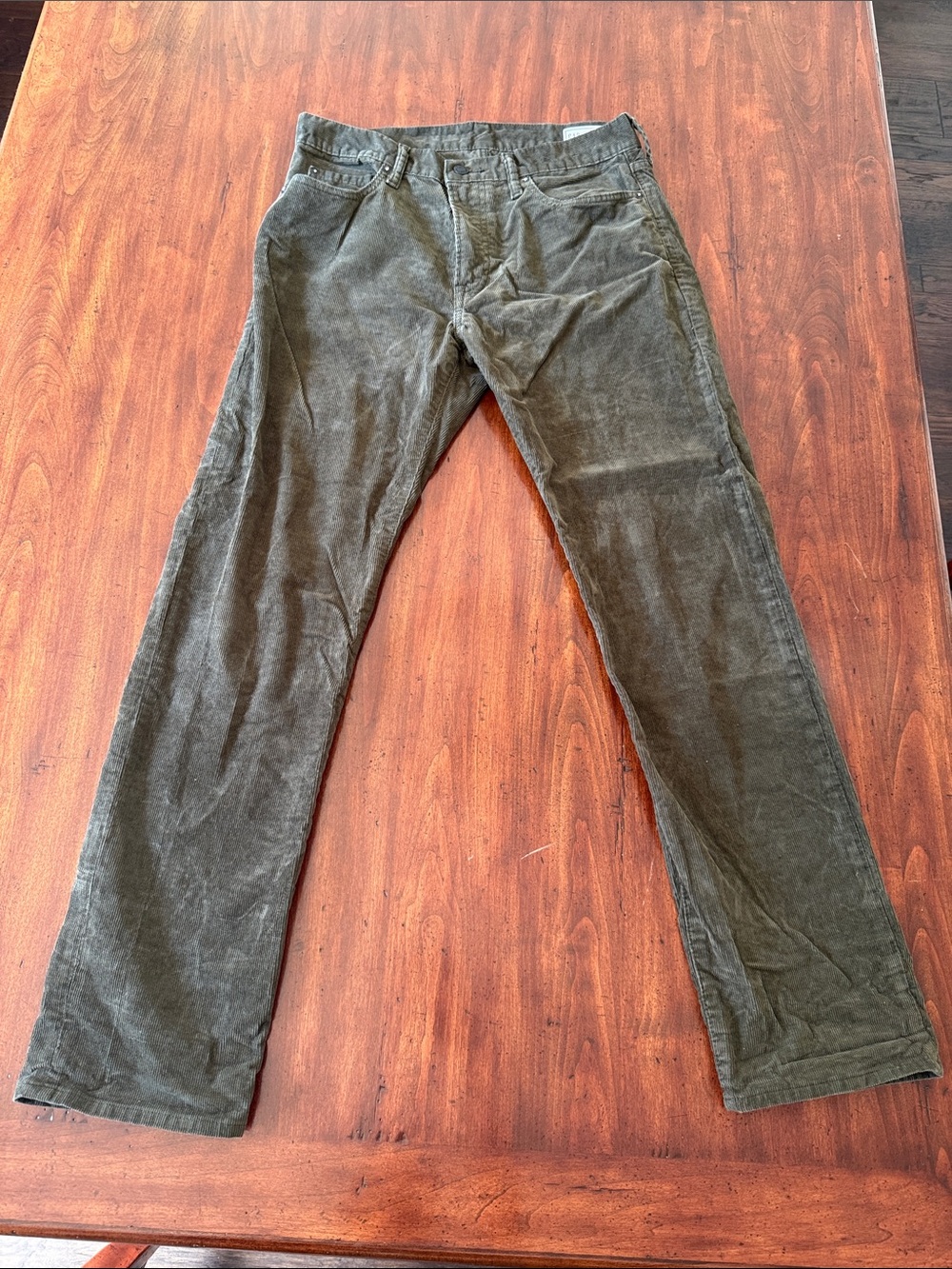 GAP Men's Dark Olive Corduroy Pants